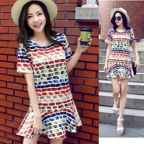 WD6108 Colourful Dress As Picture